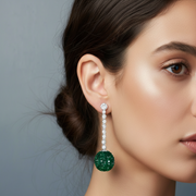 Jhumka Color 925 Sterling Silver Earrings